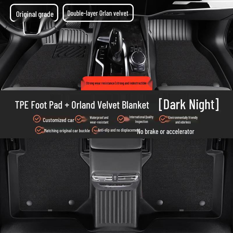 TPE All-Weather Floor Mats for Buick: Envision PLUS, Regal, LaCrosse, Excelle e5, Verano, Blue 6