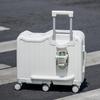 Детский чемодан-спиннер с бесшумными колесами: Прочный, Запираемый, Универсальные колеса, Дорожная тележка