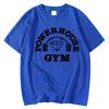 Футболка с принтом Powerhouse Gym, хлопковая, мужская, женская, спортивная, свободного покроя, футболка с коротким рукавом, летняя, для фитнеса, футболки, одежда, топы