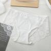 Summer Lace Women's Underwear Thin Mid Rise Simple and Gentle Cotton Crotch Antibacterial Breathable Briefs