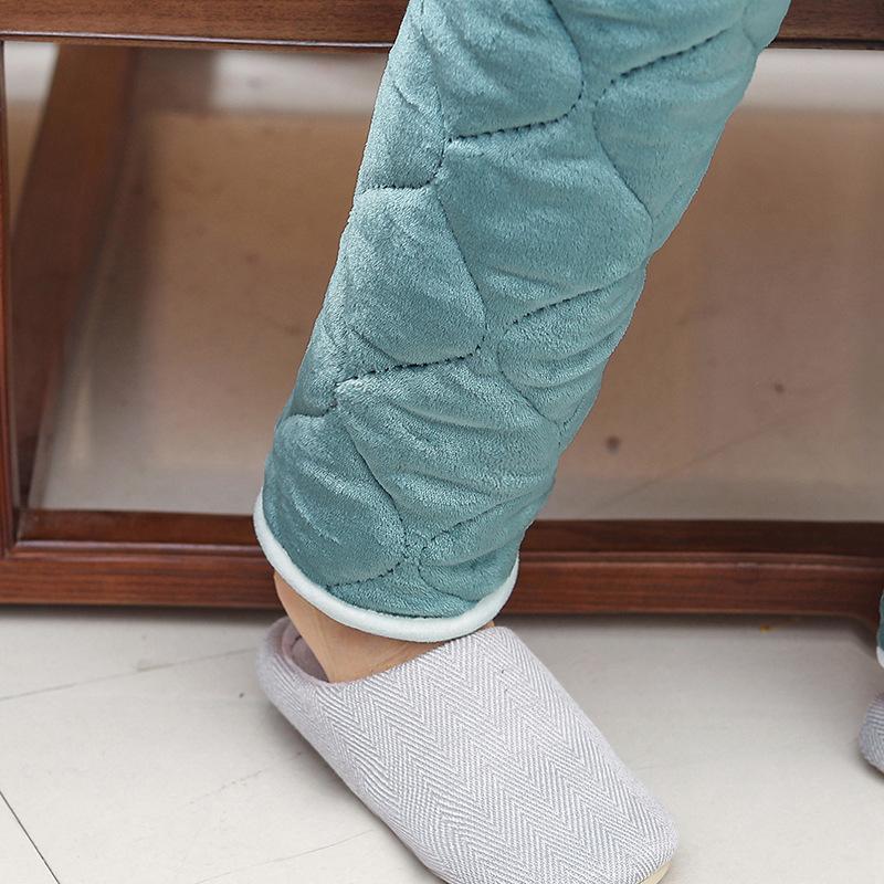 Пижама трехслойная утолщенная домашняя одежда коралловый флис одежда флис одежда пожилые зимний костюм женщины