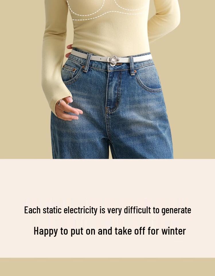 Женский термотоп с длинным рукавом и подкладкой Mao Ren