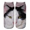 Yousheng Realistic Cat Face Socks 3D Cat Print Socks Breathable Cute Kitten Socks Funny Xmas Birthday Gifts for Women Men Cat Lovers