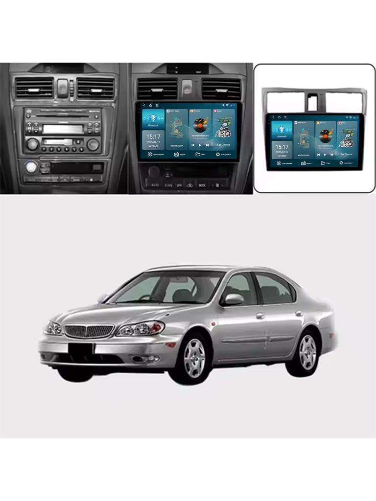 Автомобильное радио Carplay для Nissan Cefiro 3 (А33) (1998-2003 гг.) Навигация GPS Мультимедиа Плеер Android Авто Авторадио Wifi Стерео Нет 2din