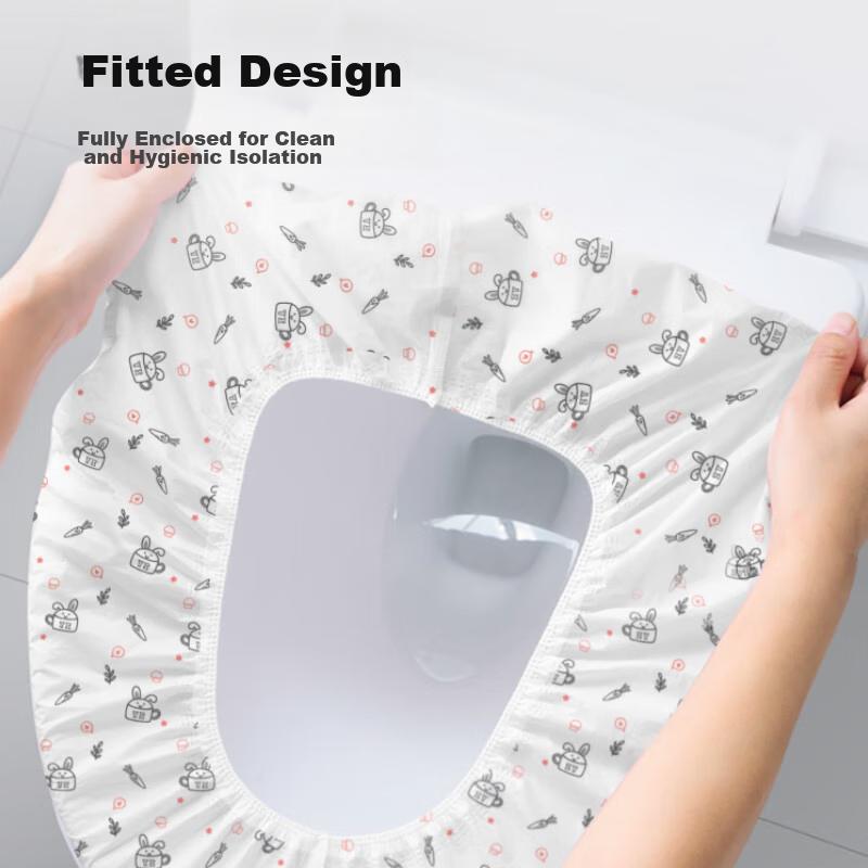 Banzheni Disposable Toilet Seat Cover, Travel And Hotel Use, Fully Enclosed, Extra Thick, Waterproof, Individually Wrapped for Postpartum Wome