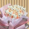10Pcs 12Cm Bear Flower Bouquet Toy Cartoon Doll Foam Bouquet Gift Party Decor