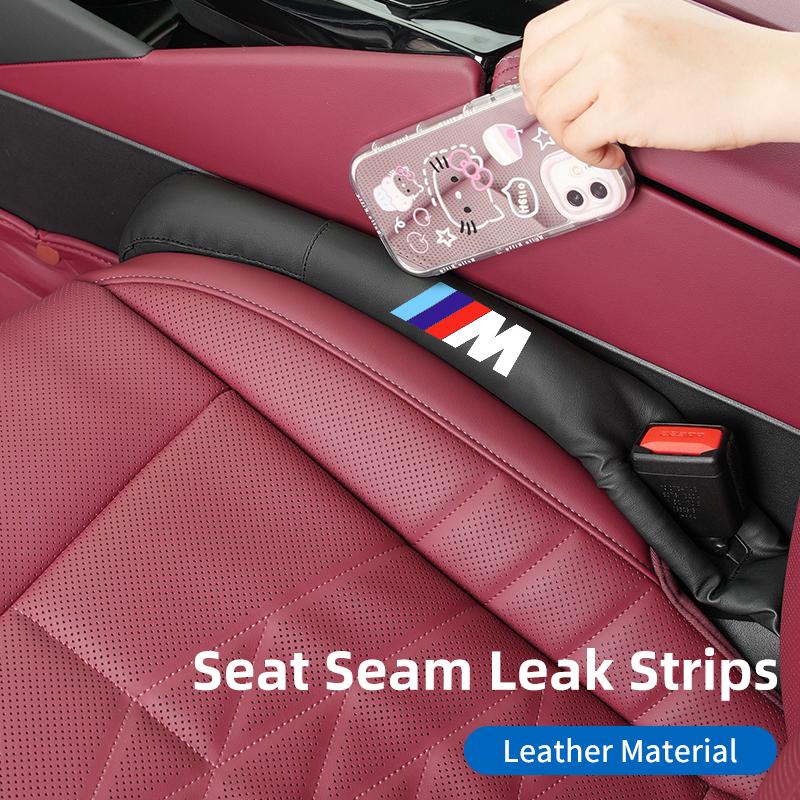 XMYF2 2025 New New J-shaped Leather Car Seat Gap Plug Filler Leakproof Pads For BMW E90 E60 E46 E39 F30 F10 E87 X3 X4 X5 X1 G30 G20 M3