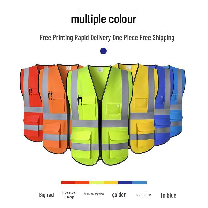 LED Reflective Safety Vest for Construction, Sanitation, and Night Riding