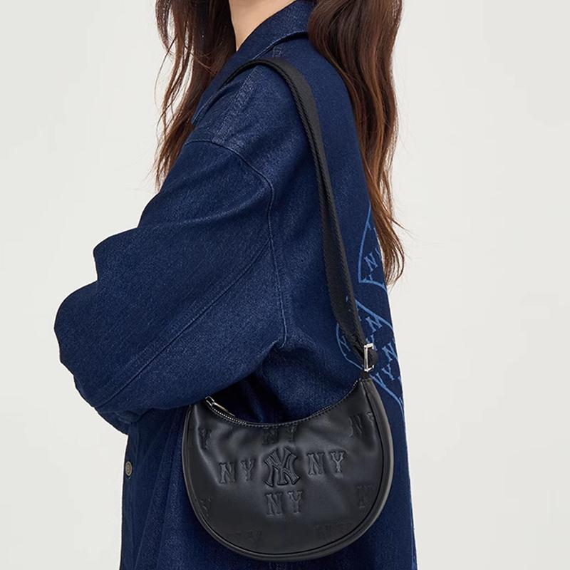 New MLB Artificial Leather Crossbody Bag, Shoulder Bag Regular Unisex 3ACRS024N-50BKS