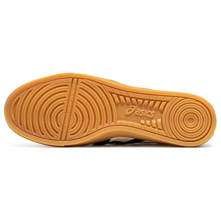 Asics Аарон Удобные Универсальные Низкие Кеды для Скейтбординга Унисекс Кроссовки Молочно-Белый Черный 1203A556-750