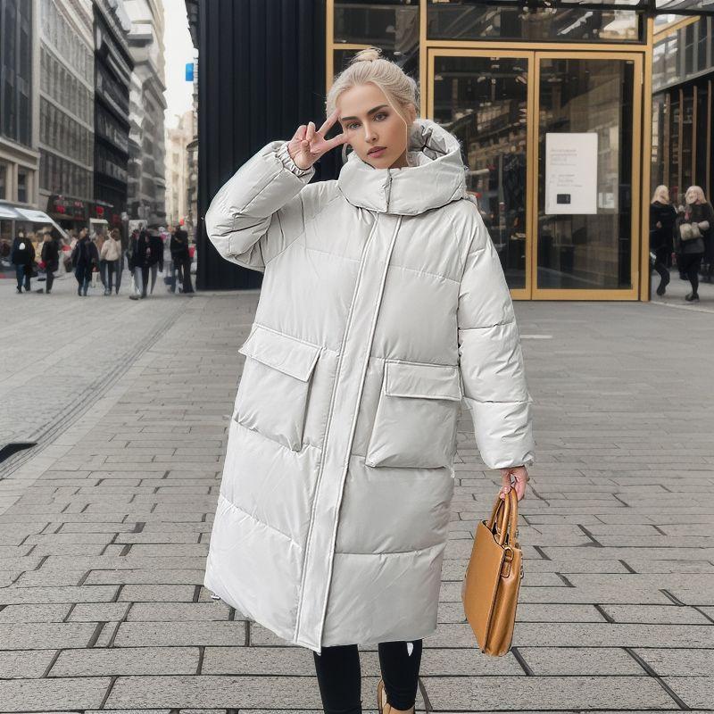 Утепленная одежда из хлеба, стеганая одежда, женские свободные длинные осенние и зимние пальто, куртки на хлопчатобумажной подкладке, новые модели