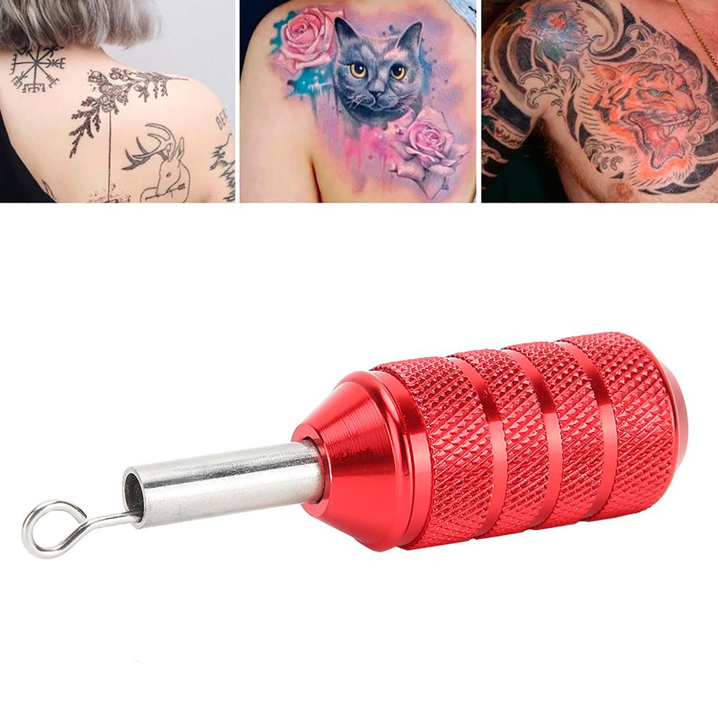 25mm Tattoo Machine Grip Aluminum Alloy Cartridge Needles Tattoo Grip Tattoo SuppliesRed