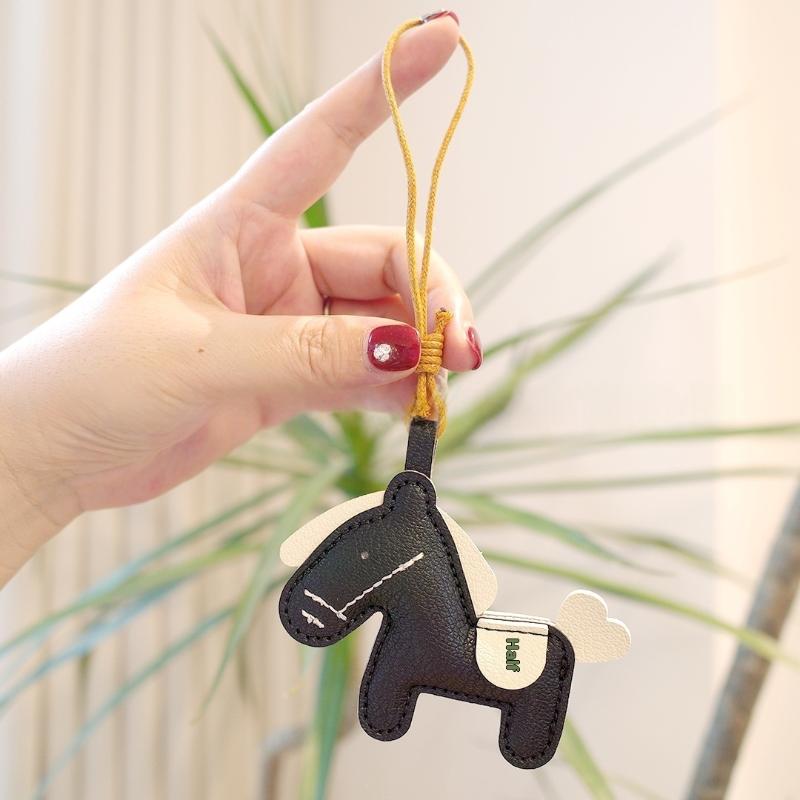 1 шт. Подвеска в виде лошади, модный милый брелок из искусственной кожи пони для женской сумки, брелок-подвеска, аксессуары
