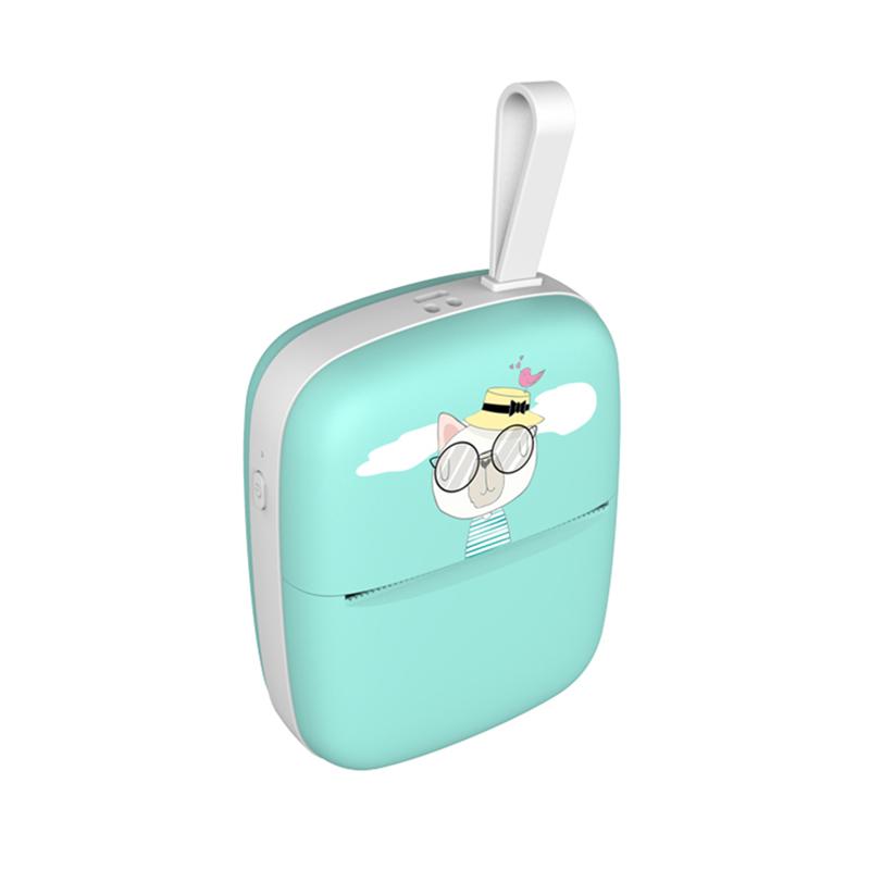 Смартфон IOS Android цифровой мгновенный фотопринтер милый портативный мини-BT беспроводной термопринтер