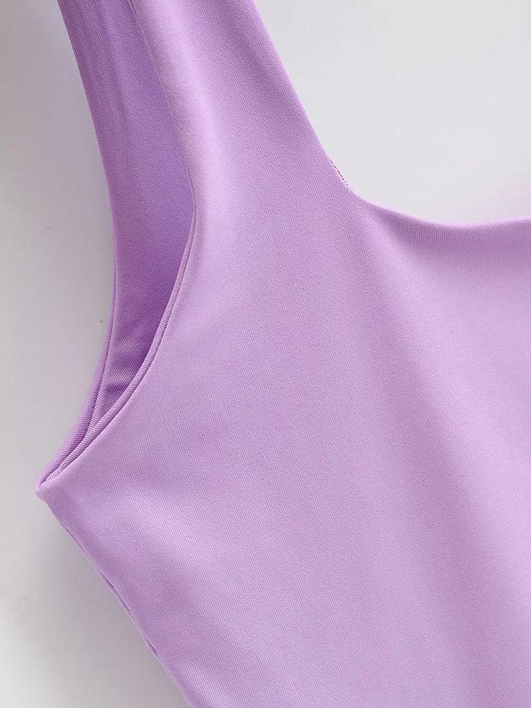 Летние женские сексуальные топы без рукавов, модные короткие топы с квадратным воротником, 6 цветов