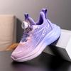 Легкие спортивные туфли для девочек контрастного цвета с градиентным переходом, осенние светящиеся кроссовки для бега для мальчиков, детские сетчатые кроссовки 2025, кроссовки для бега, повседневные