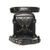 Moto & Biker Punk Waist Bag Women Fashion Rivet Splicing Locomotive Riding Waist Packs Retro Shoulder Bags