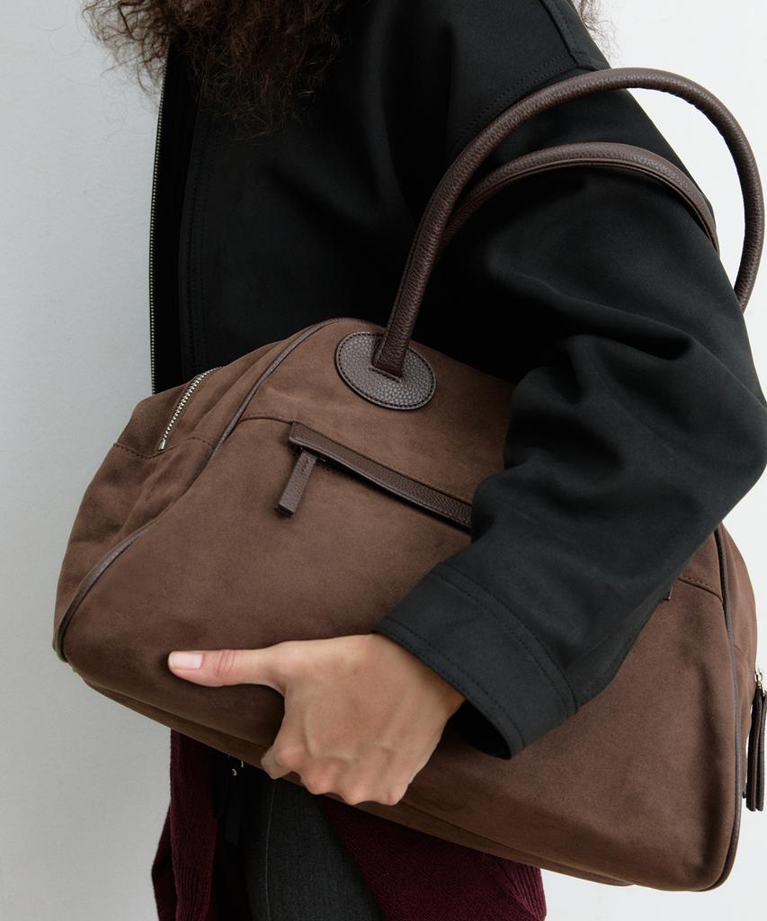 Christine Project Two Zipper Bag Suede Original(Brownie)