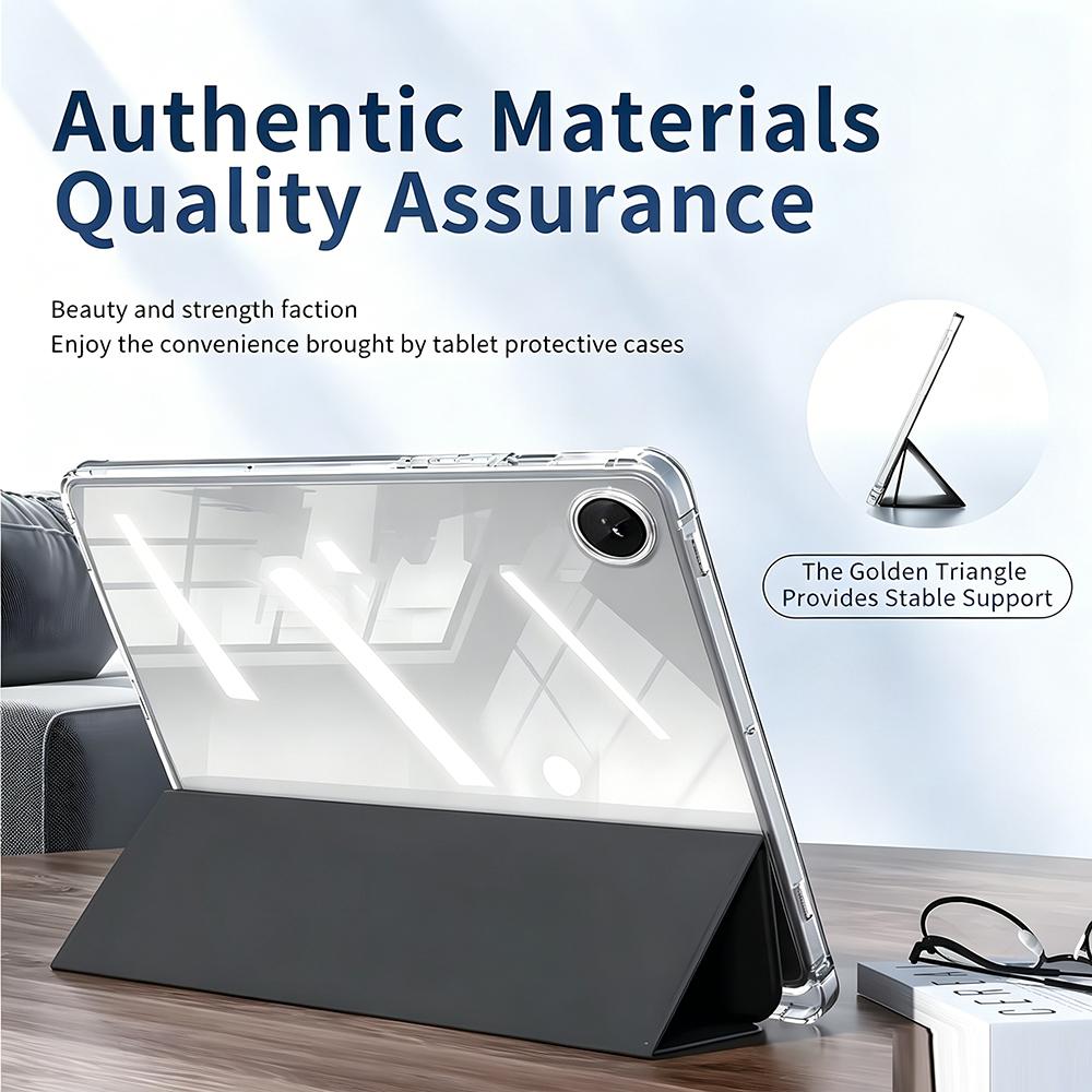 For Samsung Galaxy Tab A8 A9 A11 S6 S9 S10 FE Lite 10.4 10.5 10.9 11 X231 X210 Transparent Acrylic Case , Auto Wake/Sleep Cover
