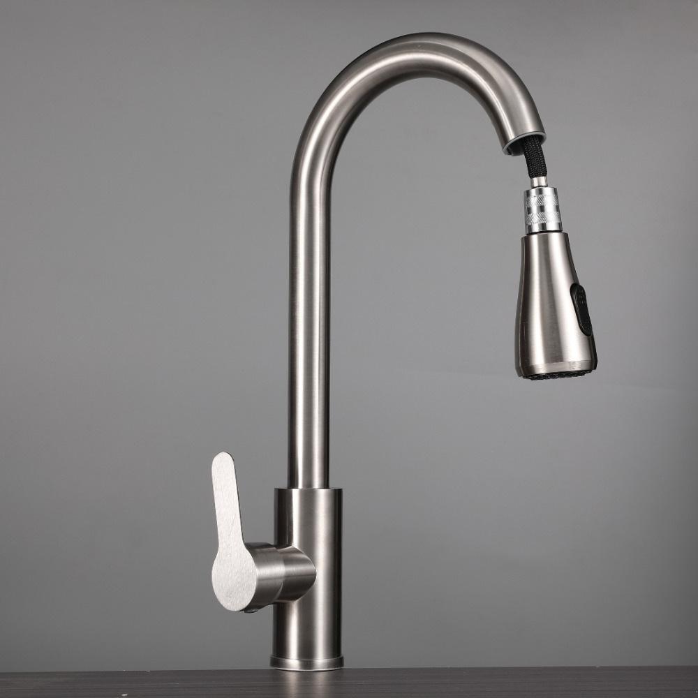 Выдвижные смесители Горячей и холодной воды Вращающиеся смесители-роботы Смесители из нержавеющей стали для кухонь Смесители для умывальников для туалетов Смесители для умывальников