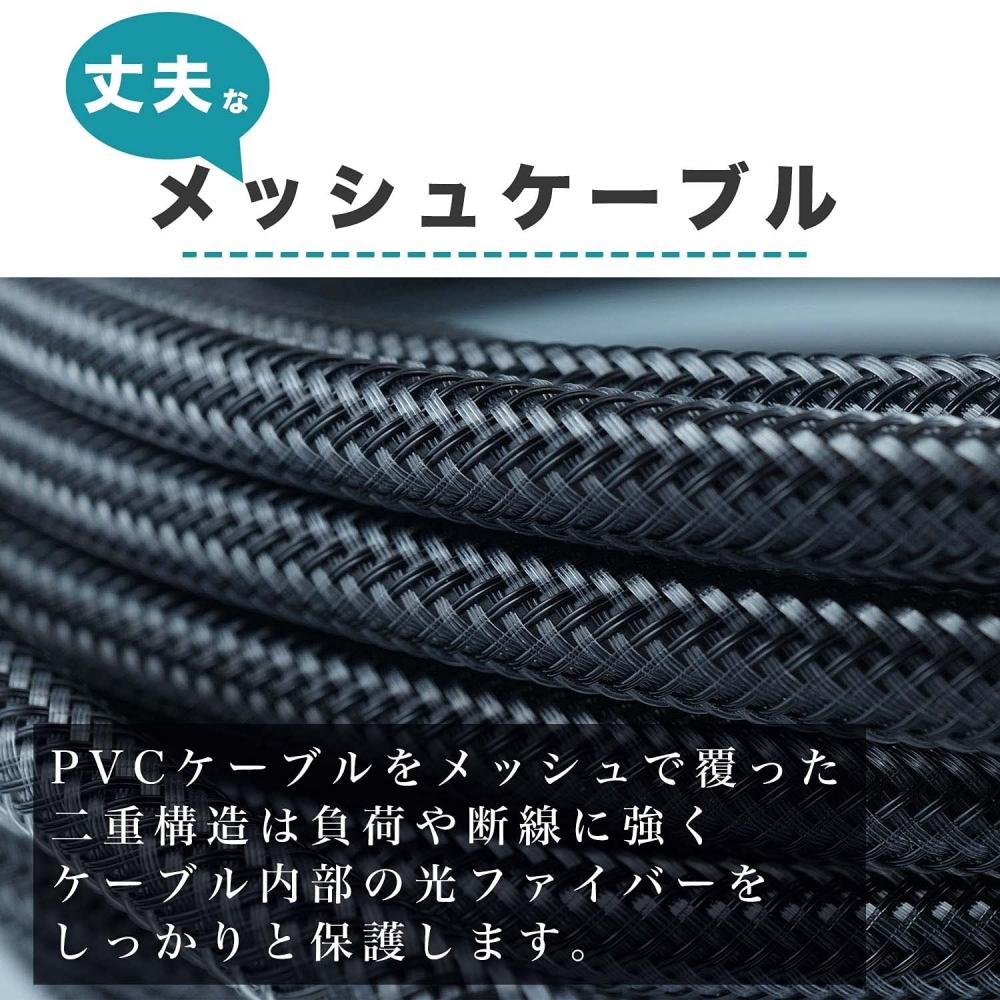 Horlick оптоволоконный HDMI-кабель 15 м сетчатый серый HH150-602GY