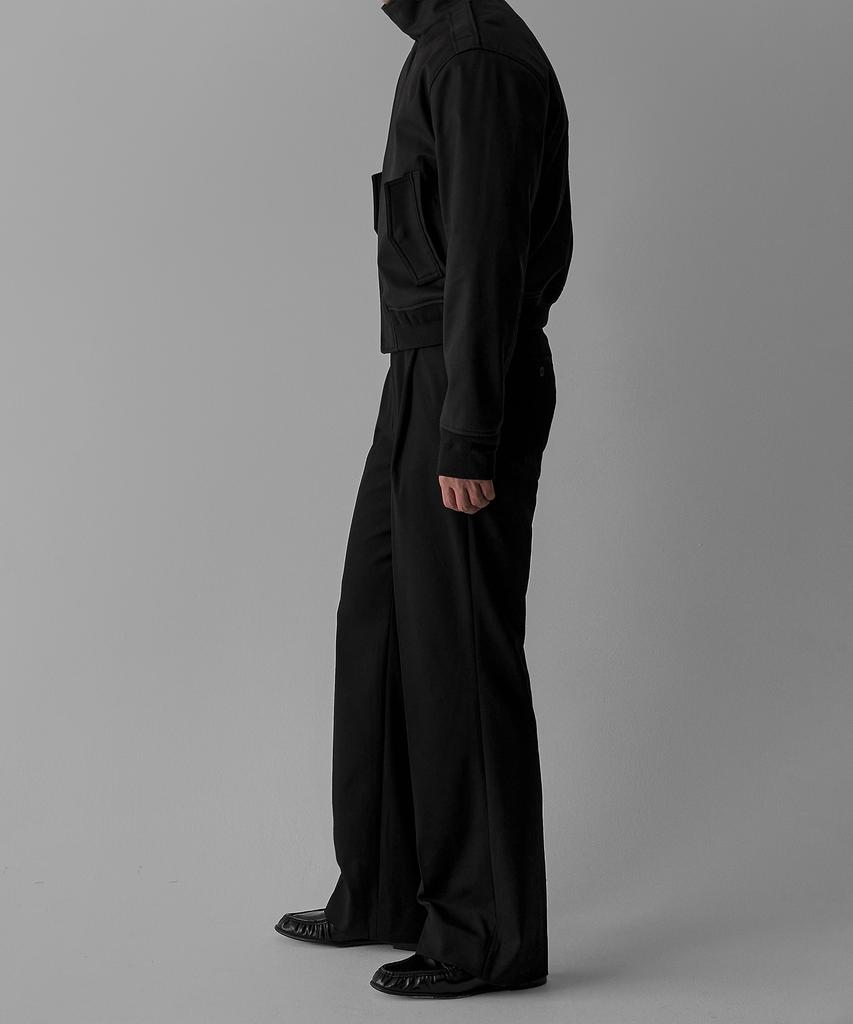 BOWLOW PRODUCT Overlap High-Neck Jacket [Black]