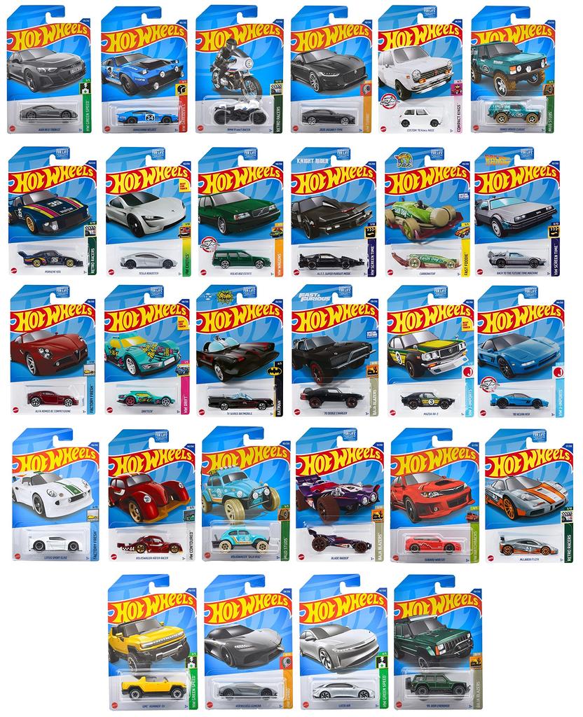 Hot Wheels Basic Car H Ассортимент в коробке из 36 мини-автомобилей возрастом от 3 лет и [Проданные автомобили] [3 шт.] 98HH-C4982