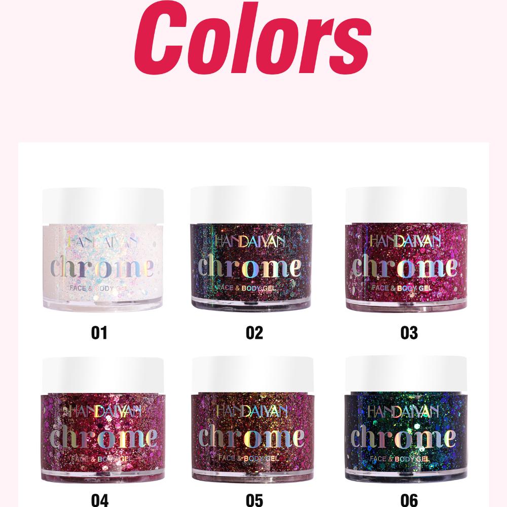 Гелевые тени для век, меняющие цвет, блестящие тени для век, патчи для лица и тела, блестящий сценический макияж, многофункциональный блестящий гель