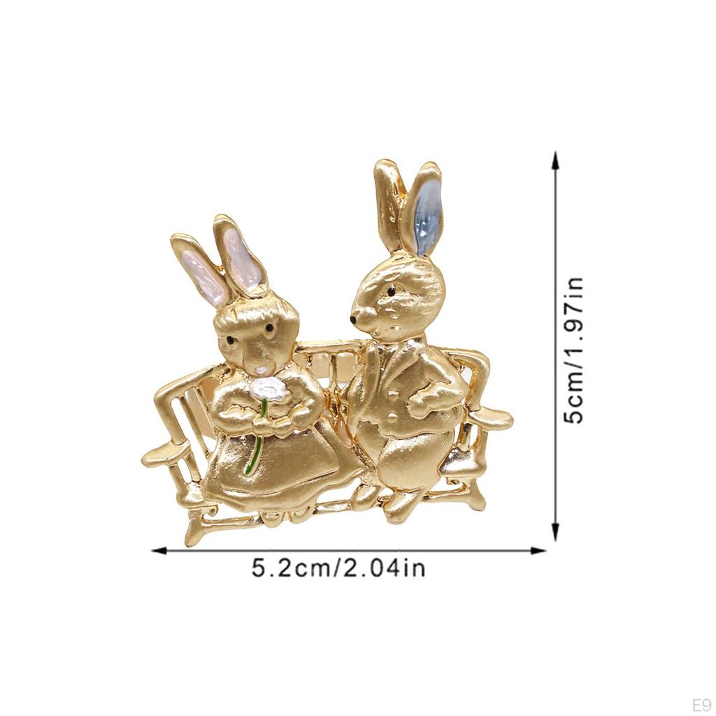 Пасхальный кролик держатели для салфеток кольца для обеденного стола изысканная пряжка для салфеток для MIT