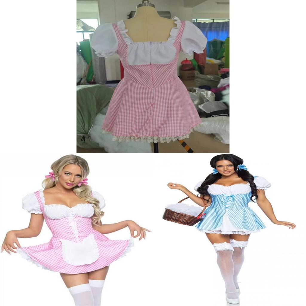 Game Theme Cosplay Maid Outfit With Polyester Material For Summer Anime Events