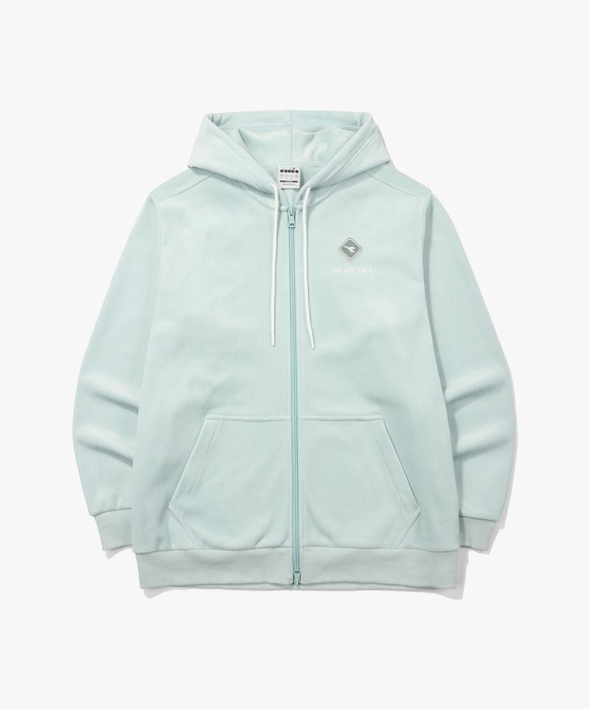 Diadora Толстовка с молнией Trento из вельвета, мятная