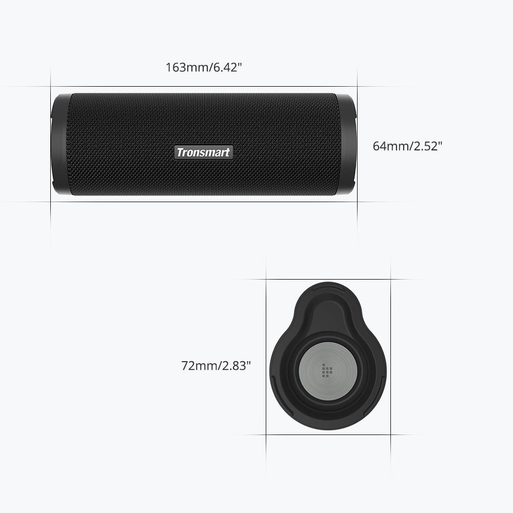 Tronsmart Force2 SoundPulse™ Portable Bluetooth Speaker with IPX7 Waterproof, 30W Max Output-Black