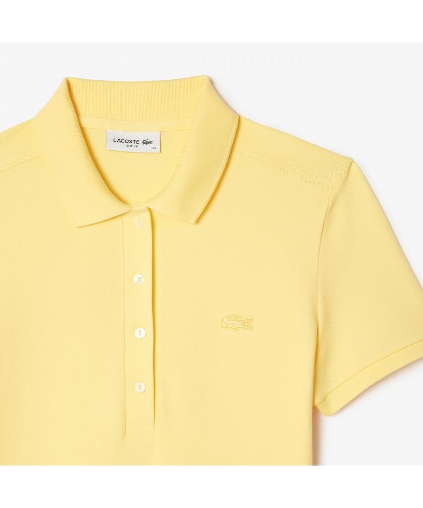 Женское мини-платье-поло Lacoste приталенного кроя из мини-пике Ef5473-55G 107
