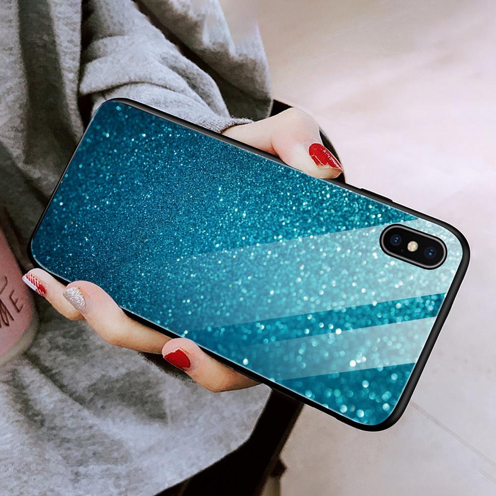 Для Samsung A15 A35 A55 A73 S24 Xiaomi 13T 12T 11T Redmi Note 13 Pro 12 11 Pro 12S iPhone 16 модный чехол из закаленного стекла Aurora Galaxy Space Starry