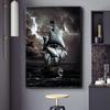 No Framed Beach Pirate Ship Sailboat Seascape Posters Home Decoration Canvas Paintings Wall Art Pictures for Kids Room Decor