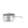 Fissler One Hand Pot 16cm Pure Collection Saucepan Gas Compatible Made In Germany Japanese Silver Fire/IH [Authorized Product] 086-154-16-100