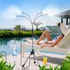 Adjustable Height Misting System Mist Fan Water Misters Cooling Standing Misters  BBQ