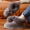 Женские домашние тапочки-ботинки из пены с эффектом памяти, теплые уютные замшевые зимние ботинки с пушистой плюшевой подкладкой для женщин, нескользящая домашняя обувь для ношения в помещении и на улице