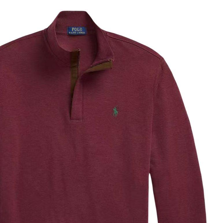 Мужская толстовка с вышитым логотипом Polo Ralph Lauren, с молнией до середины, воротником-стойкой, длинным рукавом, мужская толстовка 710890534-036
