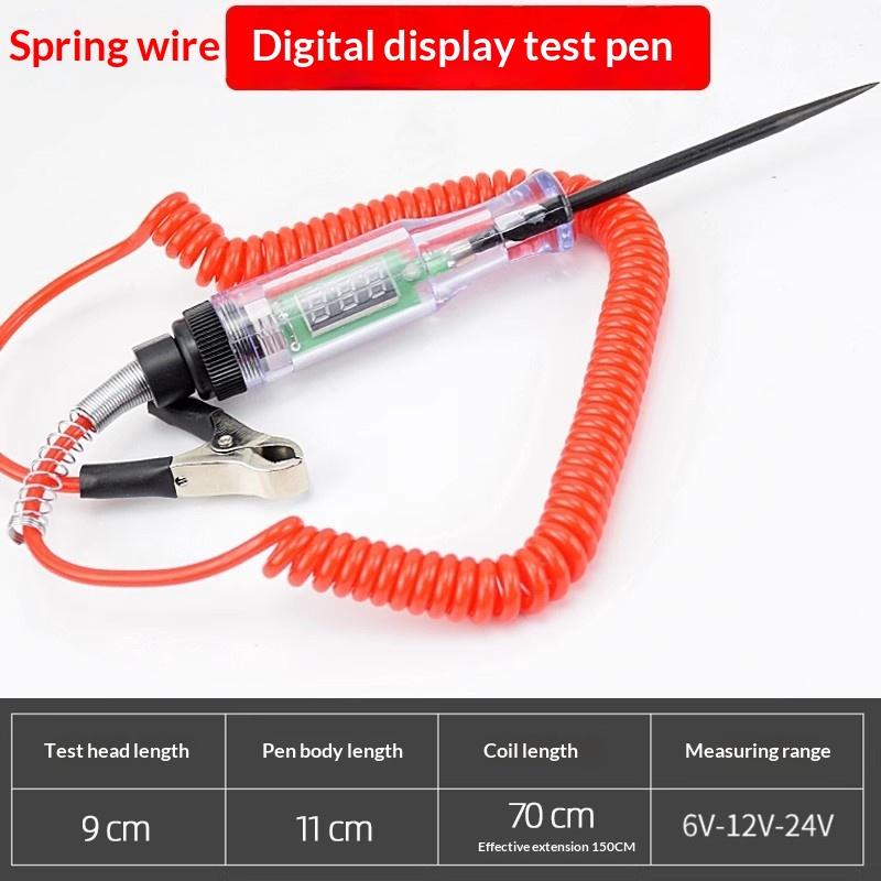 1Pcs 9V 12V 24V 48V Detector Digital Display Voltage Circuit Tester Auto Diagnostic Multifunction Car Diagnostic Probe Test Pen