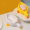 Duck Soap Box Cute Cartoon Duck Shape Self-Draining Soap Dish Open Design Soap Dish for Shower Bathroom Toilet