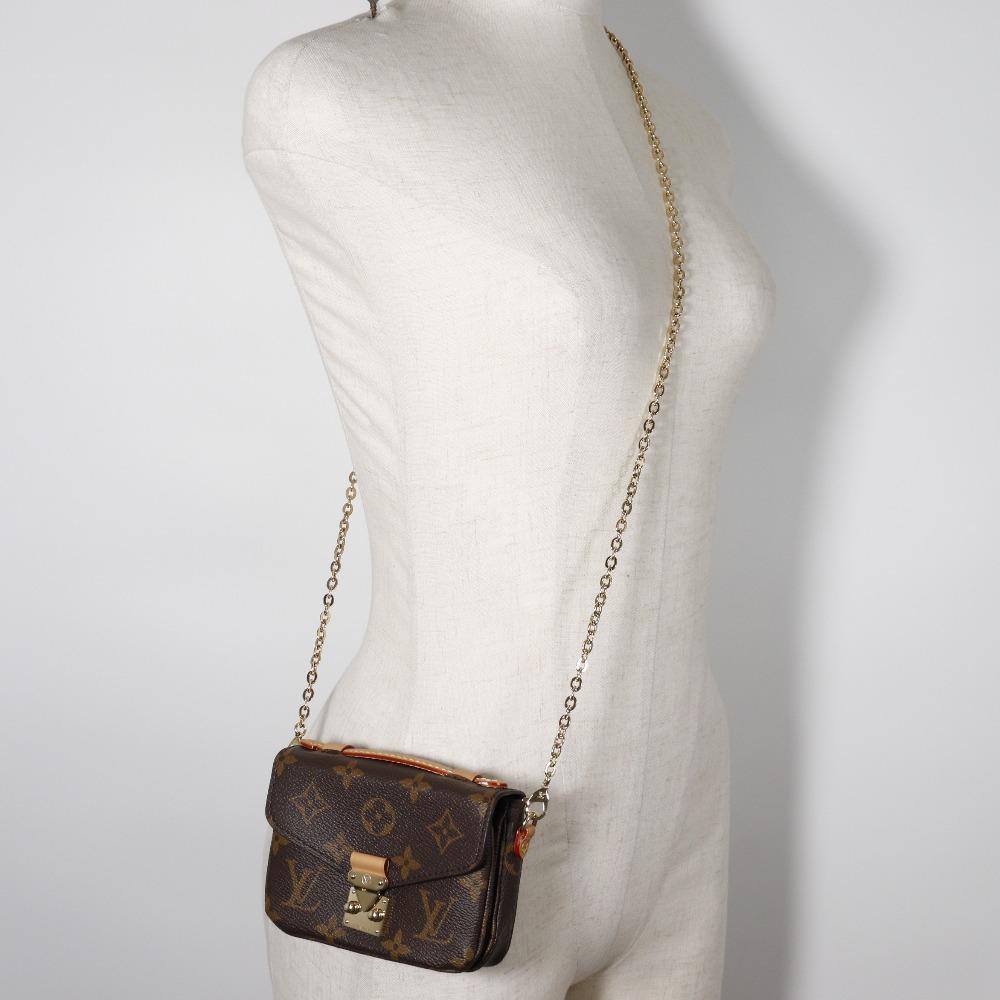 LOUIS VUITTON Micro Metis Shoulder Bag M81267 Brown Monogram canvas Women Used