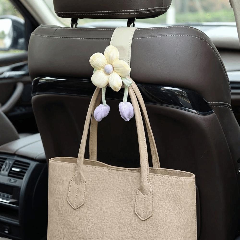 Leather Car Back Seat Hooks Portable Automotive Storage Hanger Car Hanging Hook Family Car