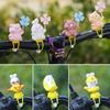 Car Cute Cartoon Animal with Strip Broken Wind Pendant Pig Rabbit with Fan Road Bike Motor Helmet Riding Cycling Accessories