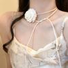 2025 Модное корейское двойное бриллиантовое ожерелье: Элегантный легкий роскошный дизайн для женщин