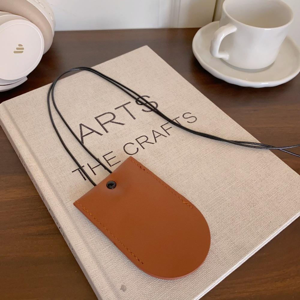 Leather Sunglasses Clip Storage Hanging Rope Hanging Neck Pouch Eyeglasses Storage Bag Pendant