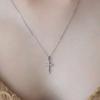 Bijou Cross Pendant Necklace Nz2493 Surgical Steel
