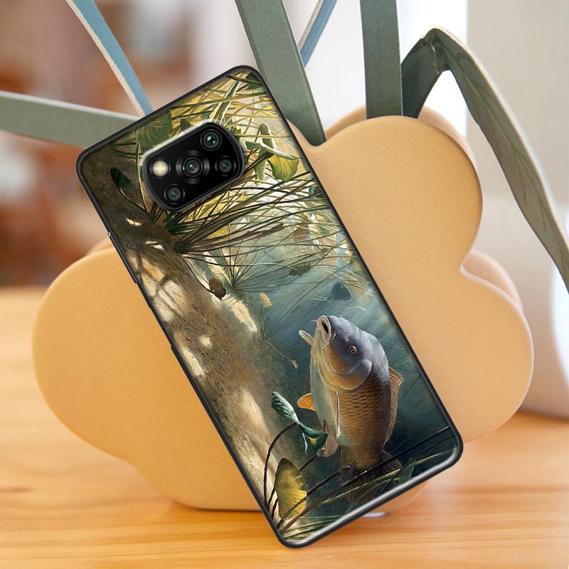 CARP FISH FISHING For Xiaomi Mi 10T 11T Pro Mi 11 Lite Case For POCO M3 Pro M4 F3 X3 GT X3 Pro Phone Shell