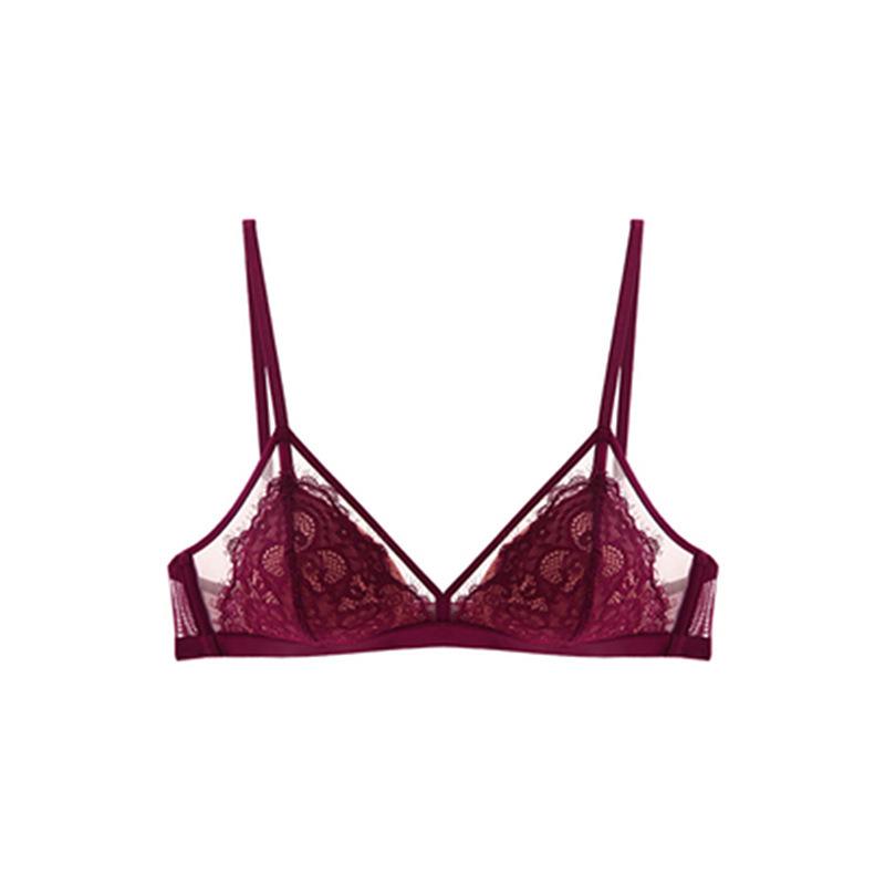 Французское кружево Дышащее нижнее белье Сексуальный бюстгальтер Pure Desire для женщин с маленькой грудью Пуш-ап Без косточек