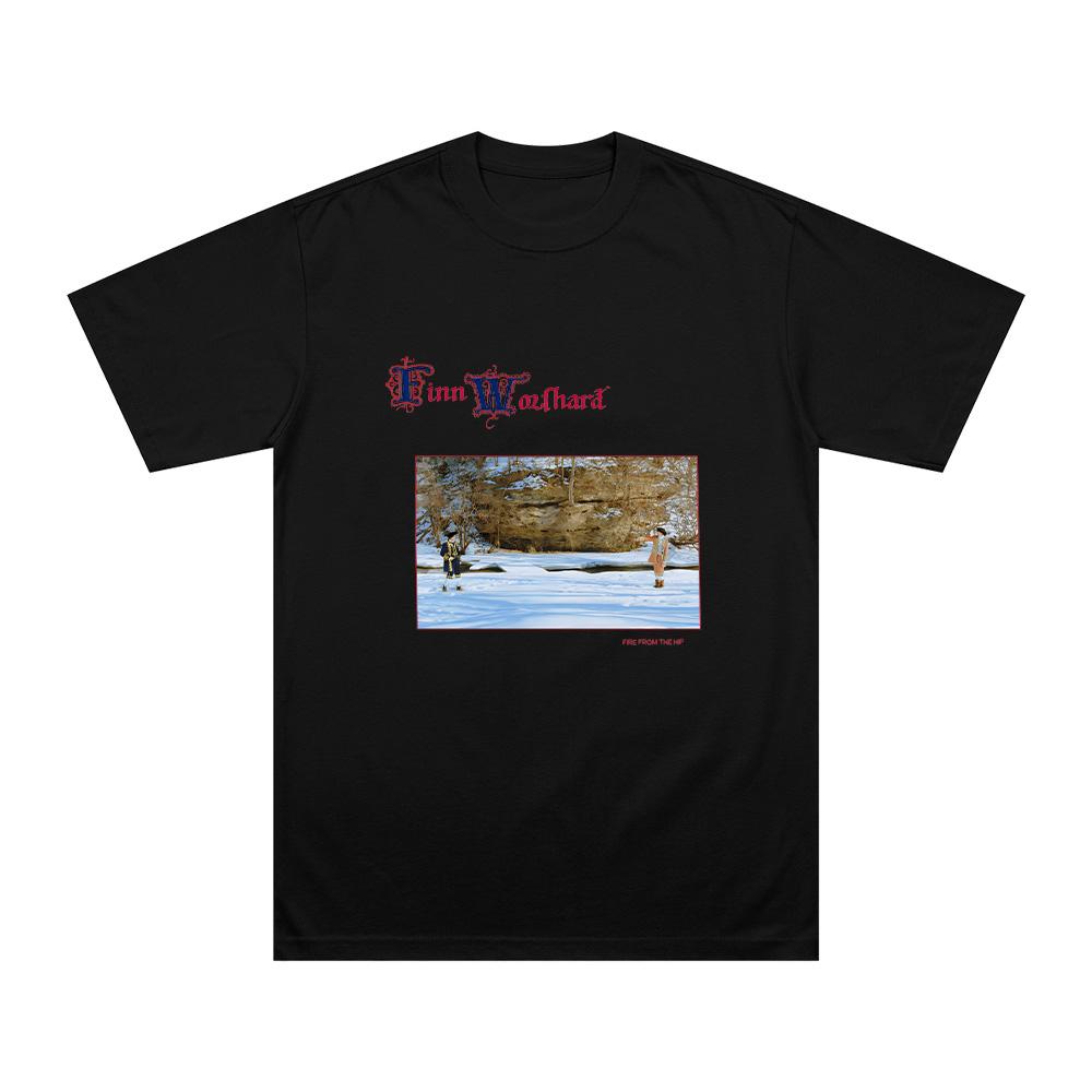 Футболка с обложкой альбома FFTH Финн Вулфхард Fire From The Hip Tees Хлопок Модный Унисекс Топ Повседневные Футболки